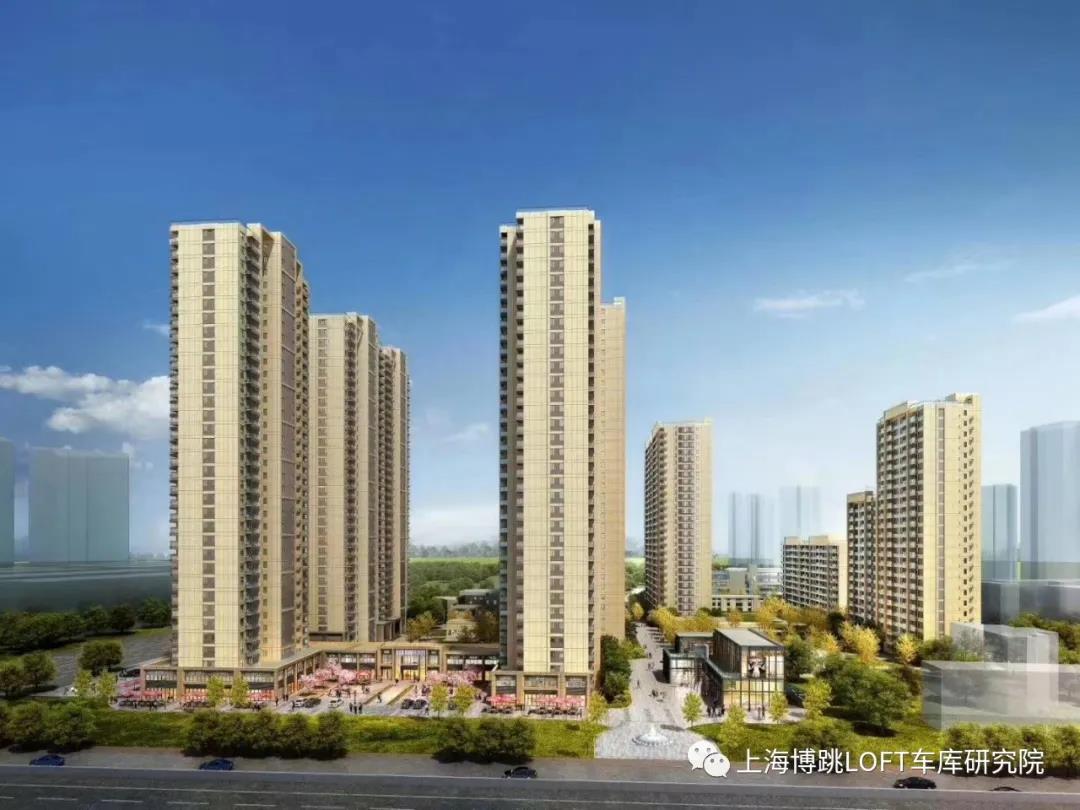 舒兰采用了LOFT车库武汉当代集团春风十里项目现已结构封顶！